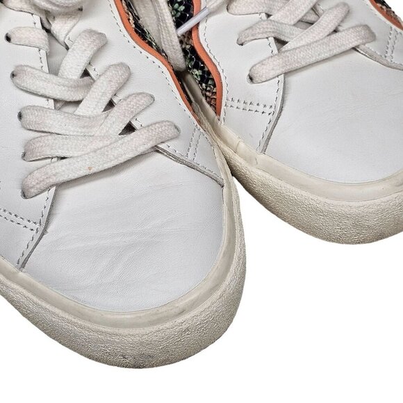 Madewell Sidewalk Low-Top Sneakers in‎ Snake Embossed Leather: Wave Edition 8.5 - Picture 4 of 14